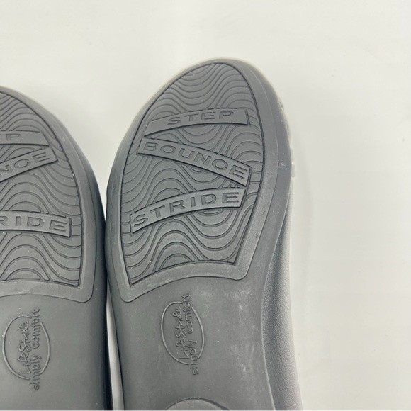 NEW LifeStride Womens Size 6 Black Vegan Faux Leather Aliza Ballet Flats Shoes - Picture 11 of 13